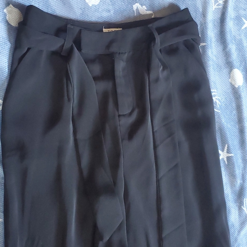 Tobi Light & Cool Pants w/ Self-tie Belt, M, NWOT